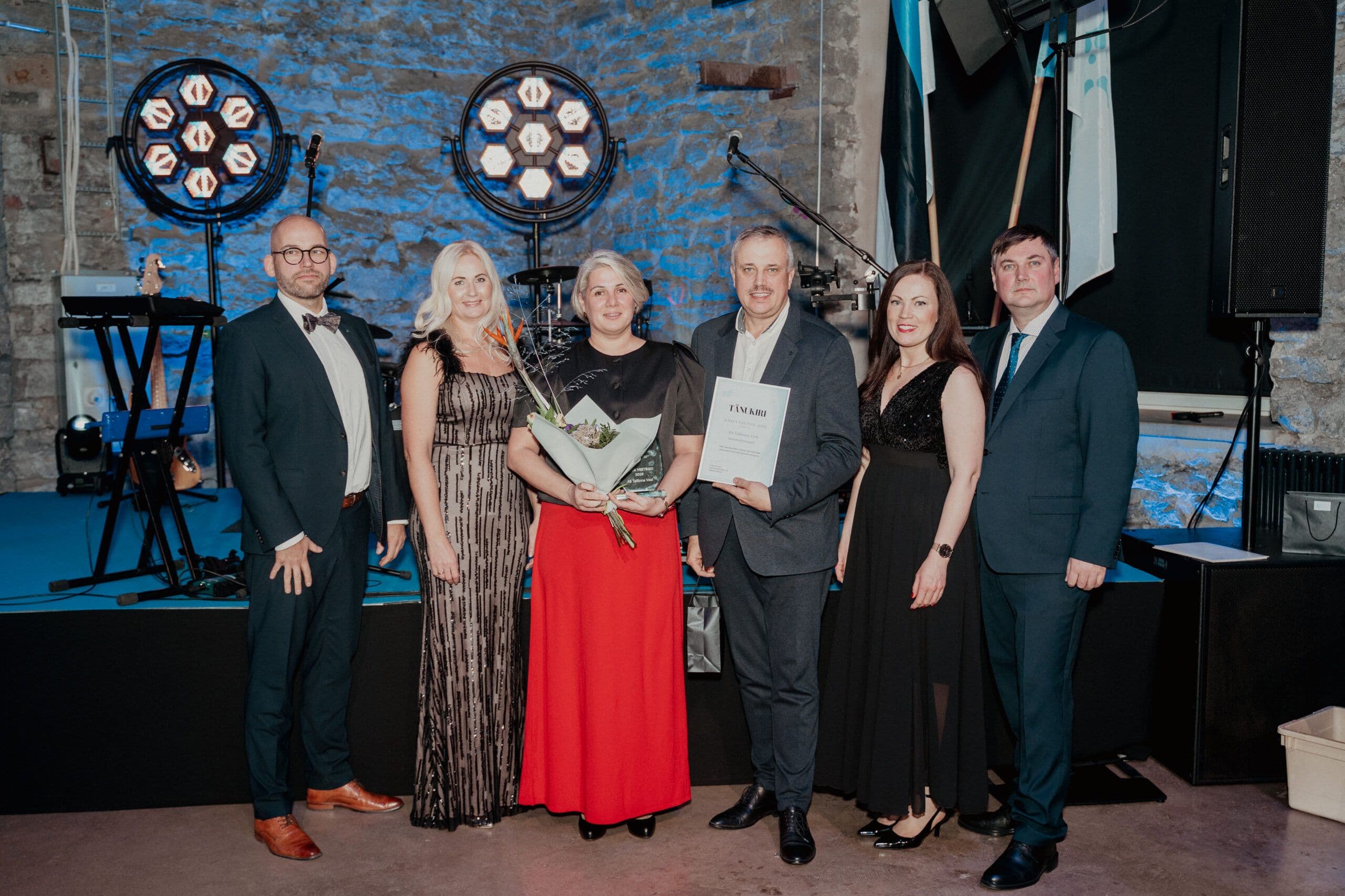 Eesti Vee-ettevõtete Liit tunnustas Tallinna Vee töötajaid