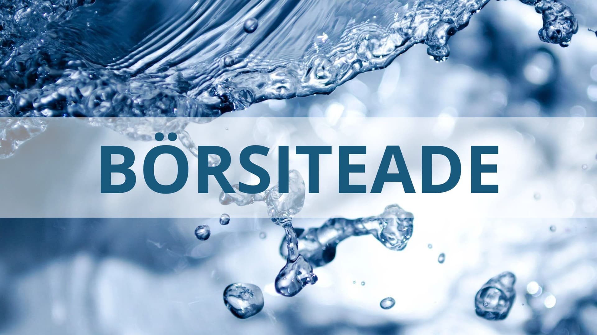 Департамент конкуренции утвердил новые тарифы Tallinna Vesi на воду