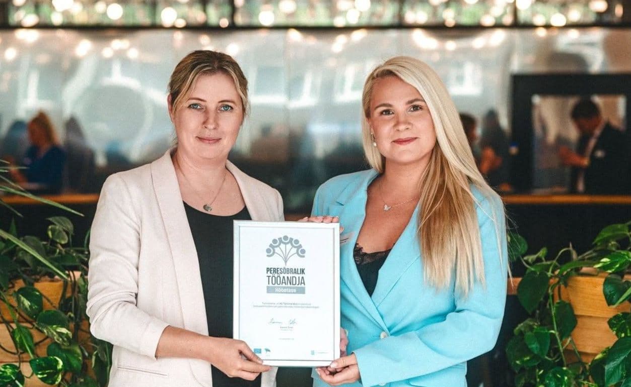 Tallinna Vesi pälvis peresõbraliku tööandja hõbemärgise
